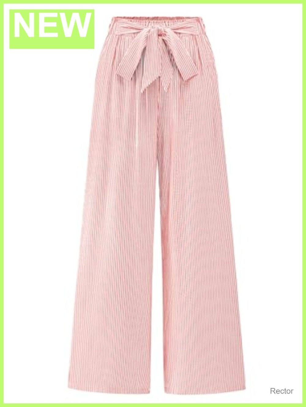Wide Leg Palazzo Pants High Waist Tie Knot Flowy Work Trousers
